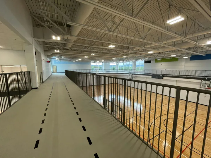 Indoor walking track at H.G.R.